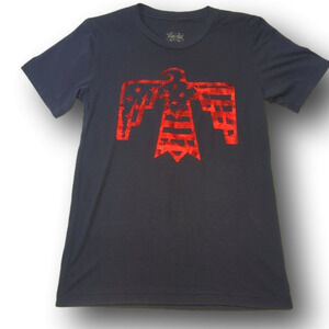 VINTAGE style tee with red foil image